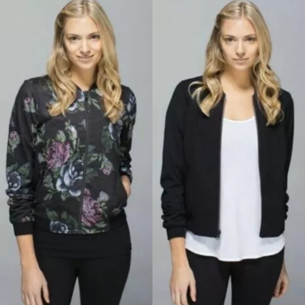 Lululemon 3D Garden Party reversible bomber jacket